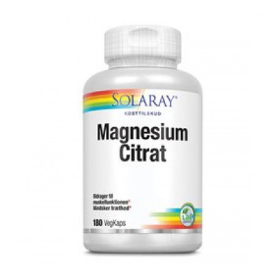Solaray Magnesium Citrat 250 mg (180 kap)