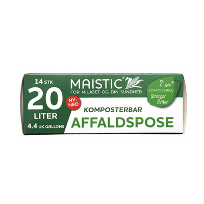 Maistic Komposterbare Affaldsposer 20L (14 stk)
