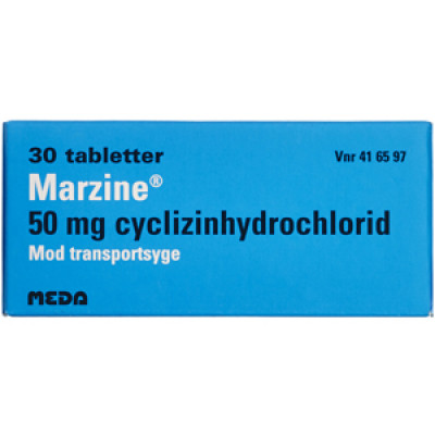 Marzine Tabletter 50 mg (30 stk)