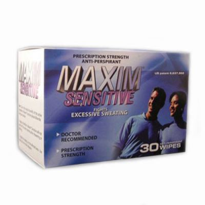 Maxim Antiperspirant Wipes Sensitive