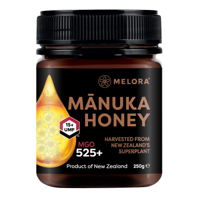 Melora Honey 525+MGO (250 g) (Helsebixen)