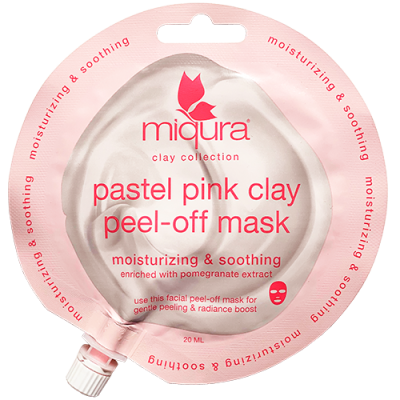 Miqura Care Pastel Pink Clay Peel Off Mask (20 ml)