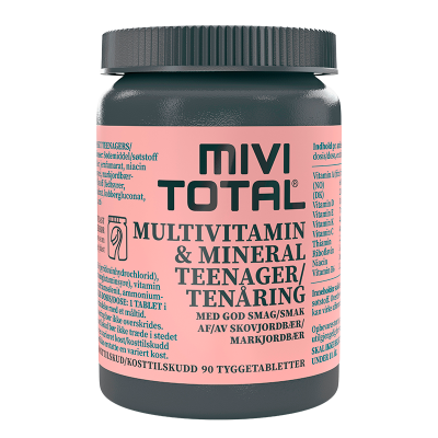 MiviTotal Multivitamin & Mineraler Teenager (90 tyggetabletter)