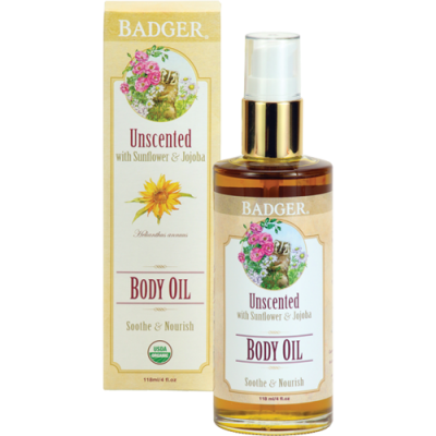 Badgers Body Oil Unscented (120 ml)
