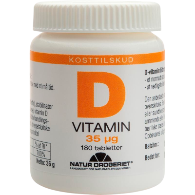 Natur Drogeriet D35 vitamin 35 ug (180 tabletter)