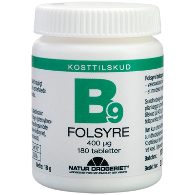 Natur Drogeriet Super Folsyre Økonomikøb (180 tabletter)