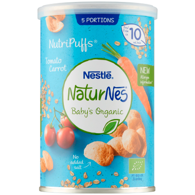 NaturNes Snack Puffs Gulerod Tomat (35 g)