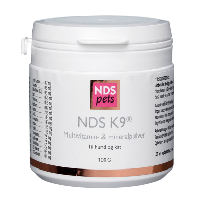 NDS K9 Multivitamin/mineral Hund og Kat 100 gr.