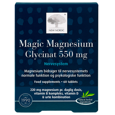 New Nordic Magic Magnesium Glycinat 550 mg (60 tabl)
