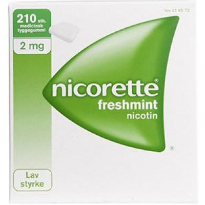 Nicorette Freshmint med tyg 2MG (210 stk)