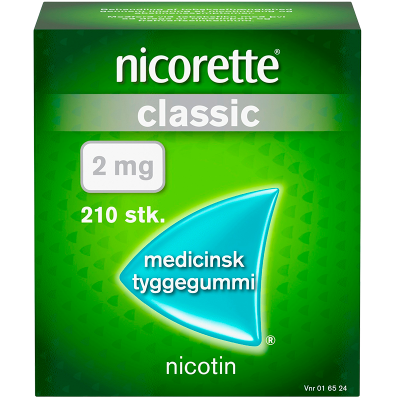 Nicorette Classic med tyk. 2MG (210 stk.)