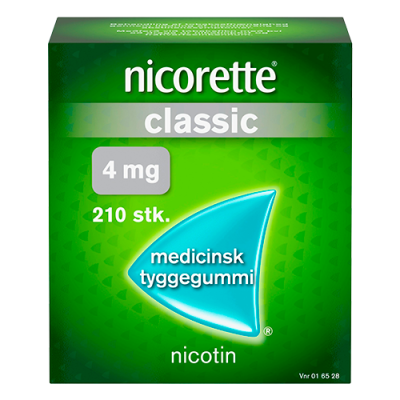 Nicorette Classic med tyg. 4MG (210 stk)