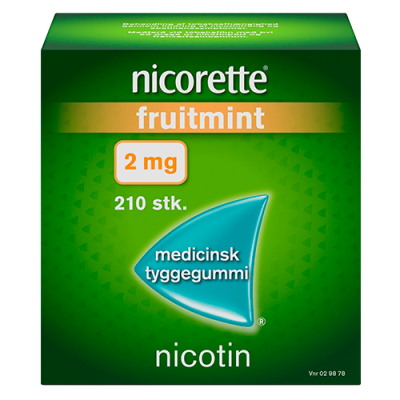 Nicorette Fruitmint Tyggegummi 2 mg (210 stk)