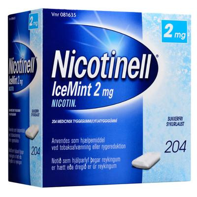 Nicotinell Icemint Tyggegummi 2MG (204 stk)