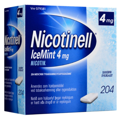 Nicotinell Icemint Tyggegummi 4MG (204 stk)