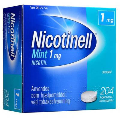 Nicotinell Mint Sugetablet 1MG (204 stk)