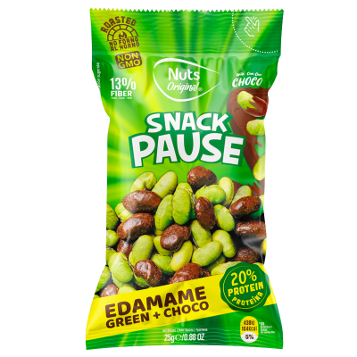Nuts Original Snack Pause - Edamame Green & Choco (25 g)