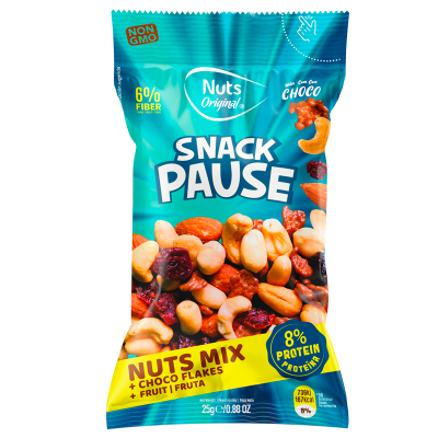 Nuts Original Snack Pause - Nuts Mix, Choco Flakes & Fruit (25 g)