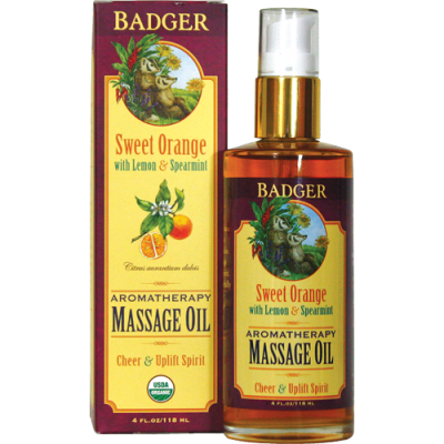 Badger Sweet Orange Massage Oil (118 ml)