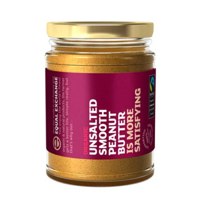 Organic Smooth Peanut Butter Usaltet (280 g)