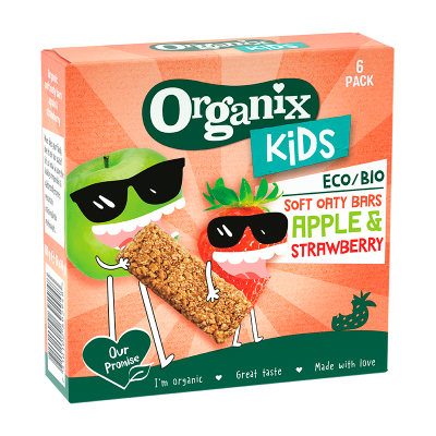 Organix Kids Strawberry & Apple Oaty Bars (180 g)