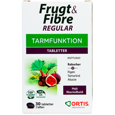 Ortis Frugt & Fibre tabletter (30 tab)