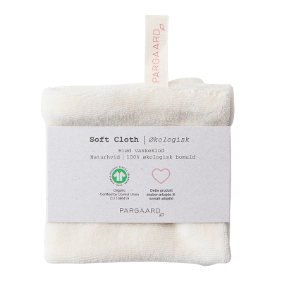 Pargaard Soft Cloth Økologisk Vaskeklud Naturhvid