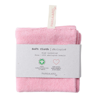 Pargaard Soft Cloth Økologisk Vaskeklud Rosa
