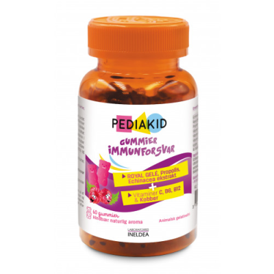 Pediakid Gummies Immunity Raspberry (60 stk)