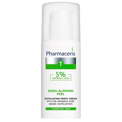 Pharmaceris T Sebo-Almond Peel Exfoliating Night Cream W. 5% Mandelic Acid (50 ml)