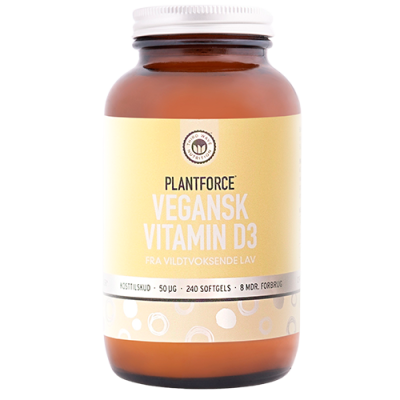 Plantforce Vegansk Vitamin D3 50 mcg (120 softgels)