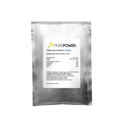 PurePower Carbo Race Electrolyte Blåbær (50 g)
