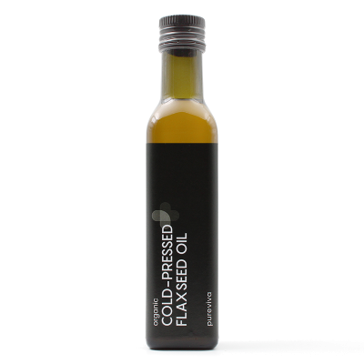 Pureviva Cold-Pressed Flax Seed Oil Organic (250 ml)