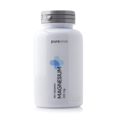 Pureviva Magnesium 200mg (180 tabletter)