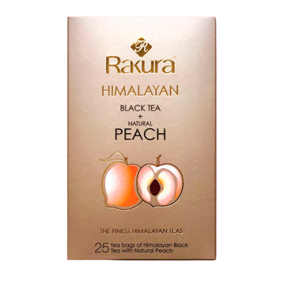 Rakura Himalayan Black Tea + Natural Peach (25 stk)