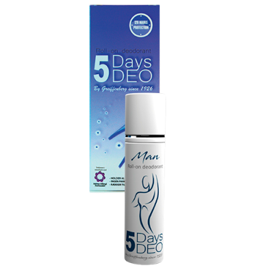 5 Days Deo Roll-On Deodorant For Men 30 ml.