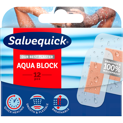 Salvequick Aqua Block (12 stk)
