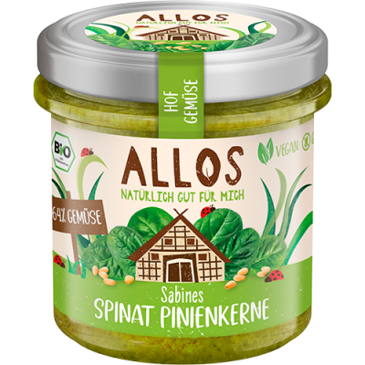 Smørepålæg Spinat & Pinje- kerner Ø Farm Vegetables Allos