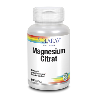 Solaray Magnesium Citrat 250 mg (90 kapsler)