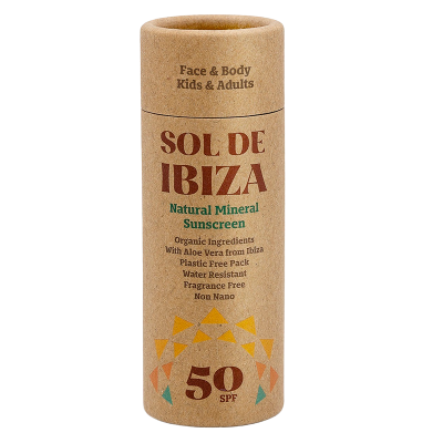 Sol De Ibiza Face & Body Plastic Free Stick SPF50 (40 g)