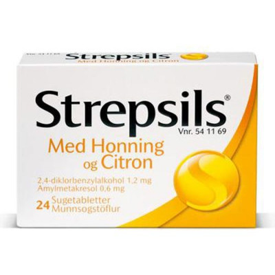 Strepsils Honning/Citron Sugetabletter (24 stk)