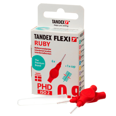 TANDEX Flexi Mellemrumsbørste Ruby PHD 0.9/ISO 2 