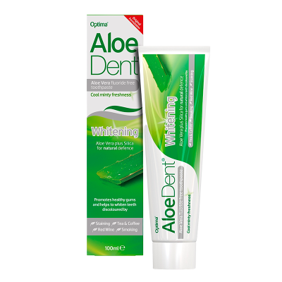 AloeDent Tandpasta Whitening Aloe Vera Fluoride Free (100 ml)
