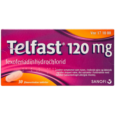 Telfast 120 mg (30 stk)