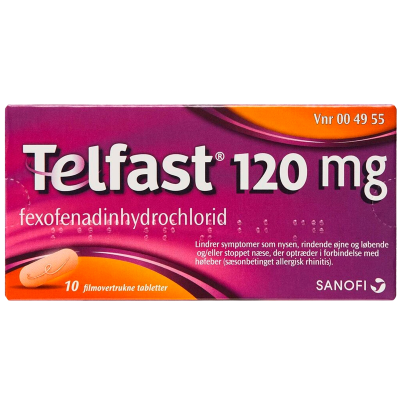 Telfast 120 mg (10 stk)