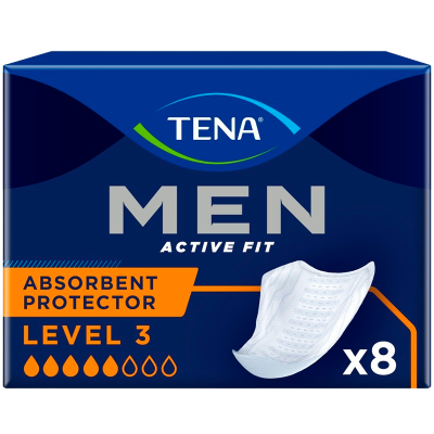Tena Men Active Fit Absorbent Protector Level 3 (8 stk)