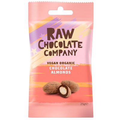 The Raw Chocolate Co. Mandler m. rå chokolade Ø (28 g.)
