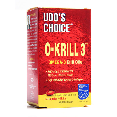 Udo's Choice O-Krill 3 500 Mg (60 kapsler)