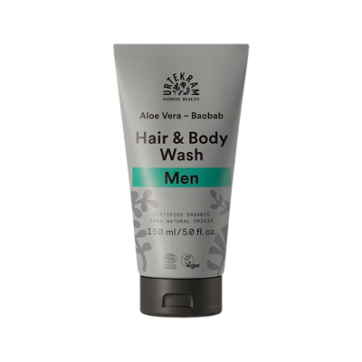 Urtekram MEN Hair & Body wash Aloe Vera & Baobab (150 ml.)