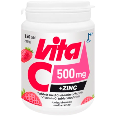 Vita C + Zink Jordbærsmag (150 tabl)